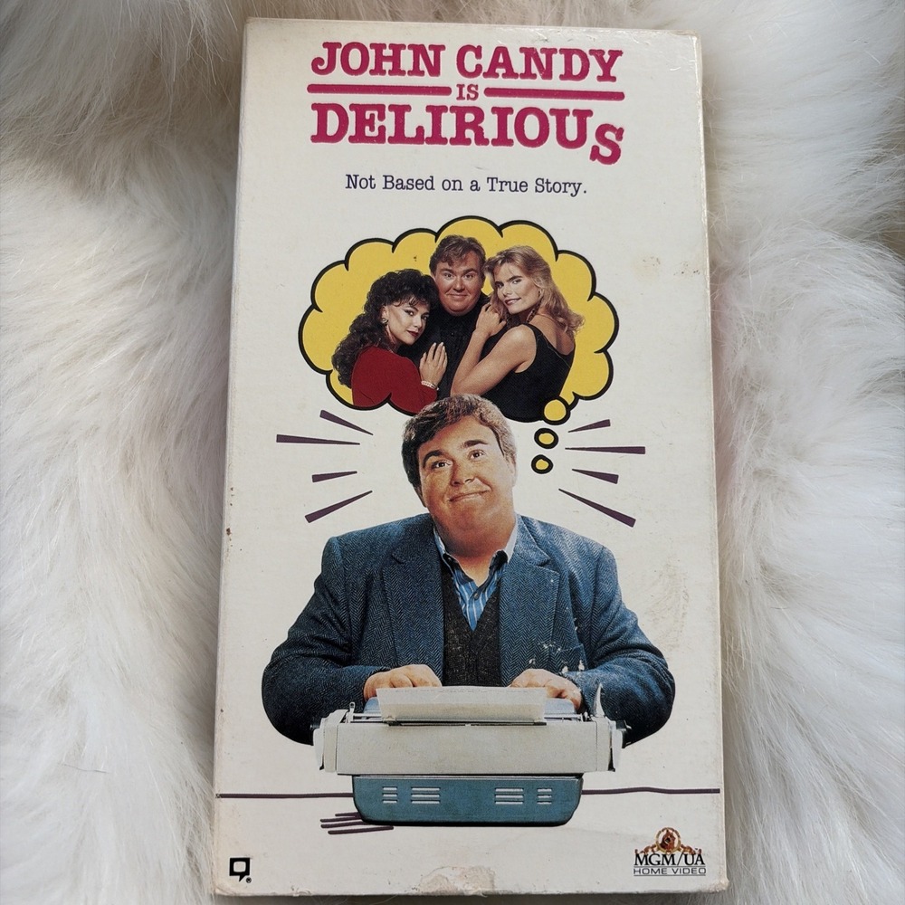 90s Vintage John Candy Is Delirious Blockbuster Movie VHS Video Comedy VCR Tape